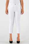 Cropped capri jeans white - white - #1
