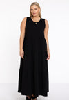 Dress puckering COTTON - black