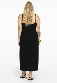 Dress spaghetti elastic waist DOLCE - black - #3