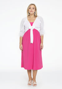 Dress spaghetti elastic waist DOLCE - pink - #5