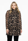 Tunique wide bottom leopard - marron