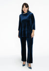 Pantalon bootcut VELVET - blue - #1