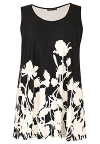 Singlet flare BOUQUET - black - #1