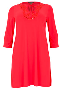Tunique avec perles DOLCETunic beads DOLCE - red - #4