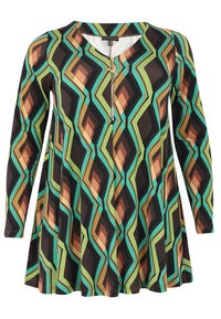 Tunique Swing á fermeture éclair GATSBYTunic Swing Zipper GATSBY - brown - #4