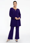 Tunic wide bottom cut-out DOLCE - purple