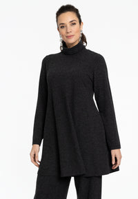 Tunic wide bottom MELANGE - grey - #1