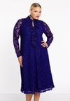 Dress A-line volants LACE - purple - #1