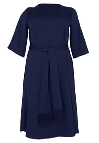 Robe avec ceinture SATINIDress belt SATINI - blue - #4