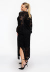 Dress flare LACE - black - #5