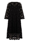 Dress flare LACE - black - #4