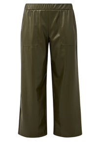Trousers FAUX LEATHER - light green - #2