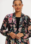 Cardigan ORIENTAL FLOWER - black - #5