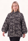 Veste florique - Noir