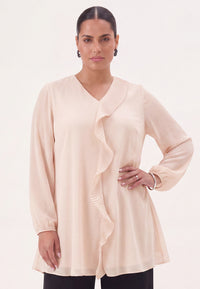 Tunic A-Line CHIFFON - pink - #1