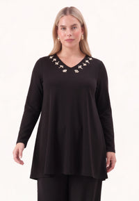 Tunic A-line ECO VERO - black - #2