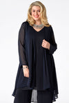 Blouse-jacket voile UNI - blue - #2