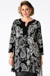 Shirt wide bot contrast SUE - black - #1