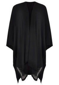 Poncho strass - black - #1