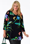 Shirt flare beaded v CHIARA - black - #2