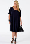 Dress A-line DOLCE - blue