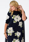 Dress drape neckline CAMELLIA - blue - #2