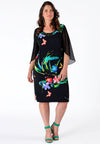 Dress beaded neck CHIARA - black - #1