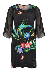 Dress beaded neck CHIARA - black - #4