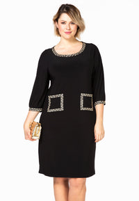 Dress strass trimmed DOLCE - black - #2