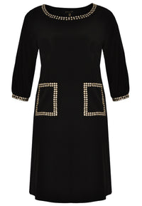 Dress strass trimmed DOLCE - black - #4