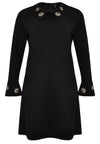 Dress beaded collar INTERLOCK - black - #4