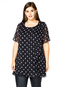 Blouse overlay DOTS - blue - #2