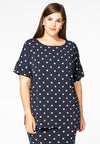 Shirt wide short sl DOTS - blue - #2