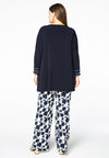 Shirt wide pearl trimmings DOLCE - blue - #3