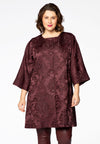 Jacket fancy jacquard - red - #2