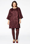 Jacket fancy jacquard - red - #1