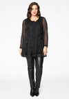 Tunic voile frills - black - #1