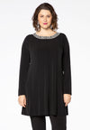 Tunic DOLCE studs wide bottom - black - #2