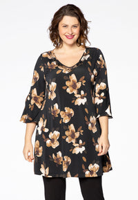 Tunic ROSE wide bottom - black - #2