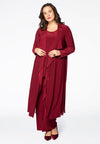 Pantalon plissé dolce - Rouge