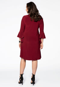 Dress DOLCE circle sleeve - red - #3