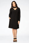 Dress DOLCE flower collar - black - #1