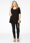Tunic flare beaded DOLCE - black - #1
