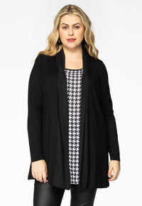Cardi-blouse PIED DE POULE - black - #2