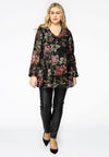 Tunic FLOWER FLOCK - black - #1