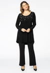 Tunic wide bottom strass DOLCE - black - #1