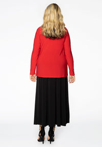 Chemise décontractée et drapée DOLCEShirt relax drape DOLCE - red - #3