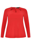 Chemise décontractée et drapée DOLCEShirt relax drape DOLCE - red - #4