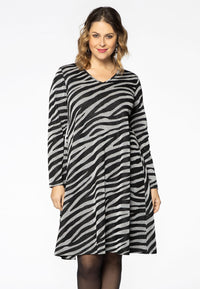 Dress lurex ZEBRA - black - #2