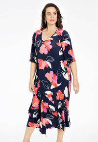 Dress ruffled LILY - blue - #2